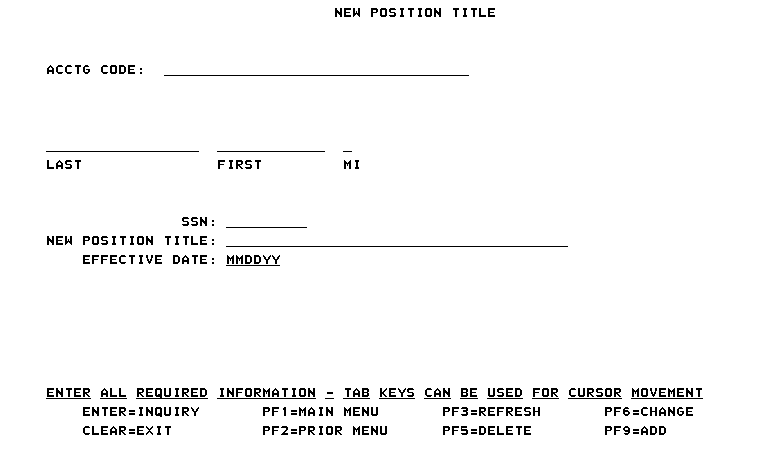 Position Title