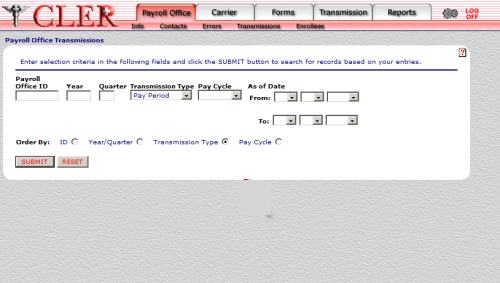 CLER Radio buttons example