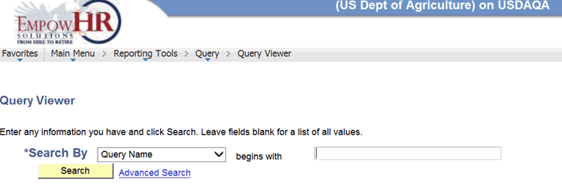 Query Viewer Page