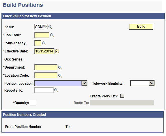 Build Positions Page