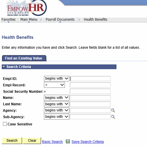 Change in FEHB Enrollment