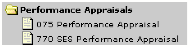 Performance Appraisals Folder
