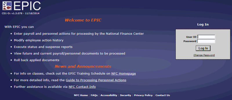 Welcome to EPIC Page