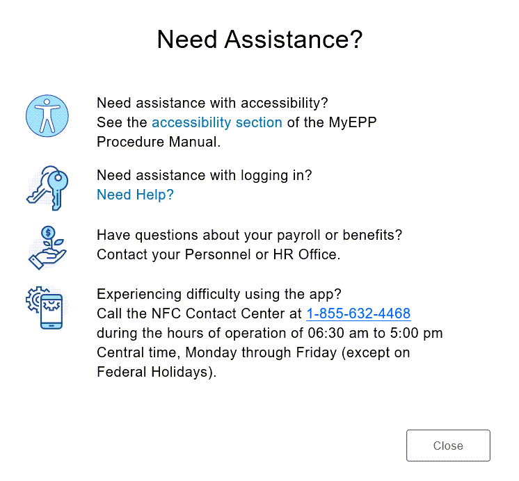 Need Assistance Page