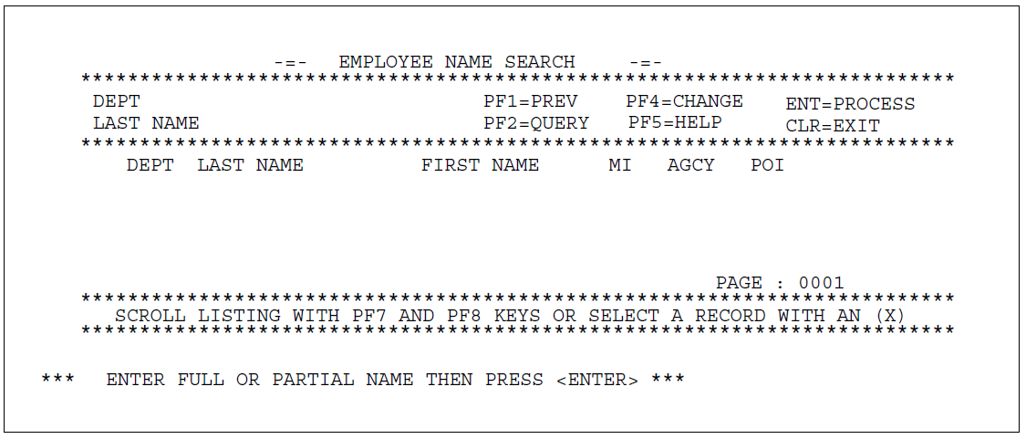 Employee Name Search