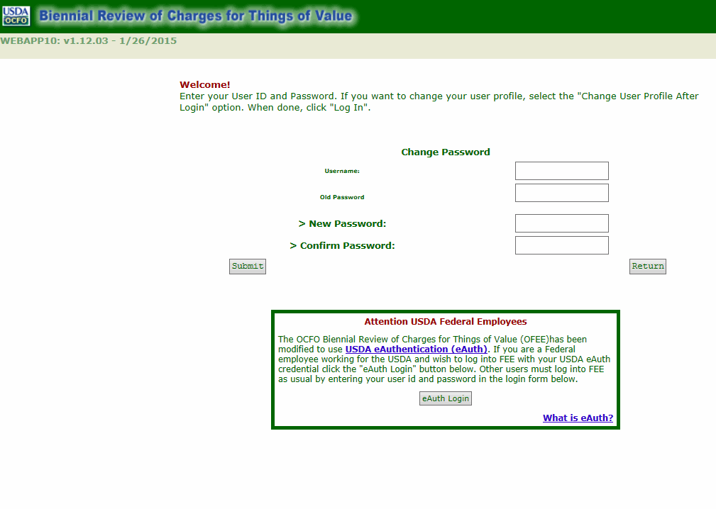 Password Reset Page