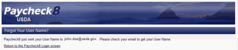 Email Sent Message