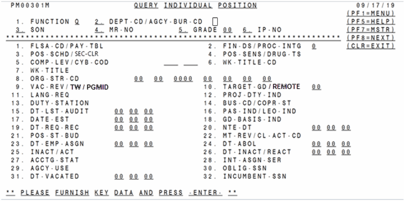 Query Individual Position