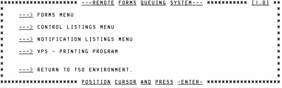 RFQS Menu