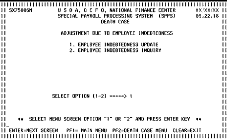 Adjustment Death Case