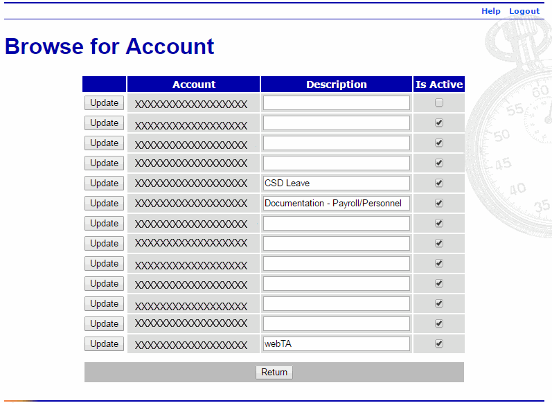 Browse for Account Page - Account Inactivated