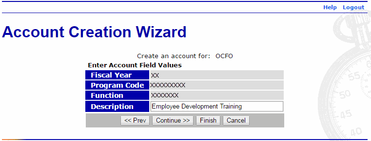 Account Creation Wizard Page - Account Created