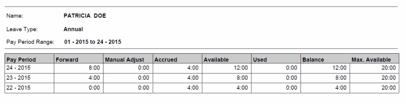 Leave Audit Report (pdf)