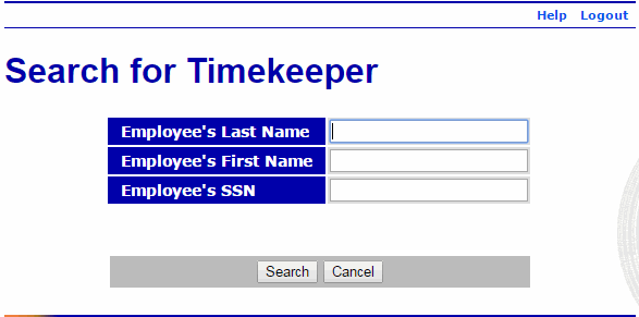 Search for Timekeeper Page