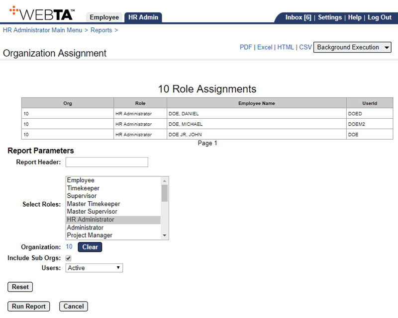 Organization Assignment Report