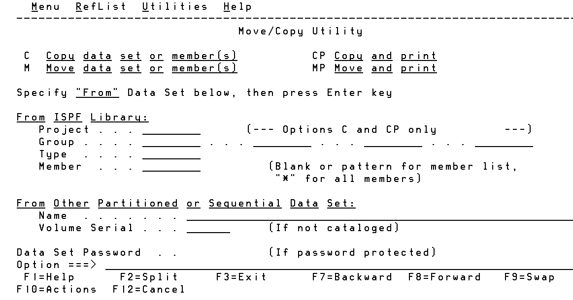 Move Copy Utility Panel