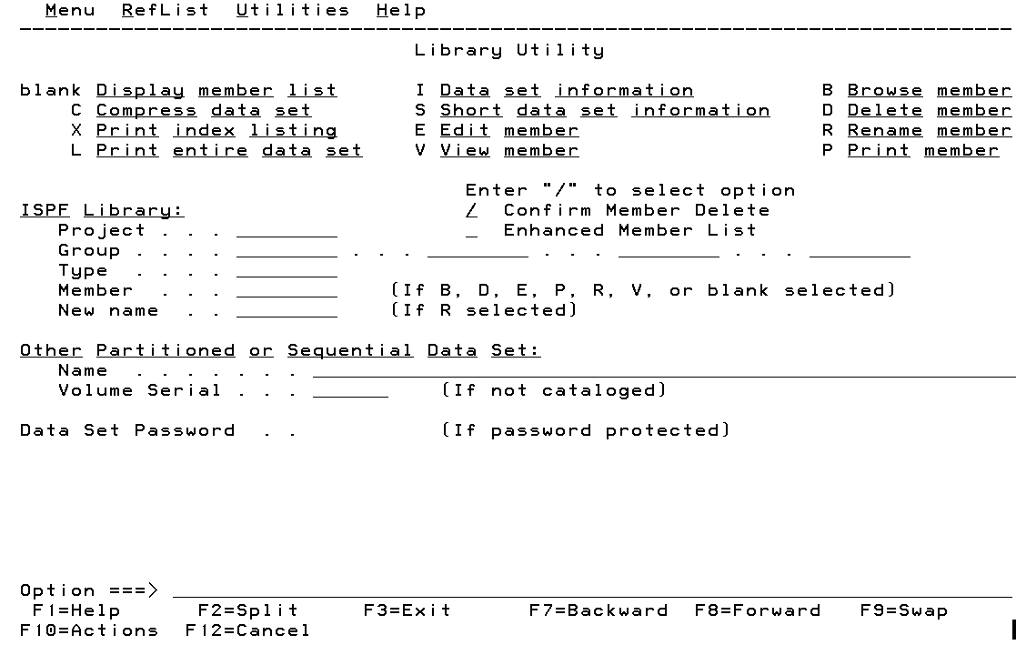 Library Utility Panel